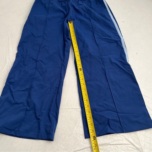 Express Jeans vintage Y2K blue side stripe cropped workout track pants - Picture 10 of 11